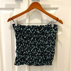 NWOT Bishop + Young floral tube top in sz small